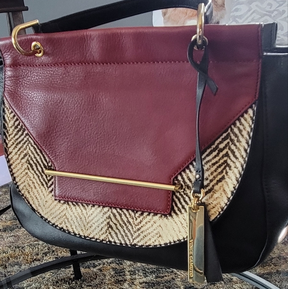 Vince Camuto leather satchel handbag - Picture 2 of 14